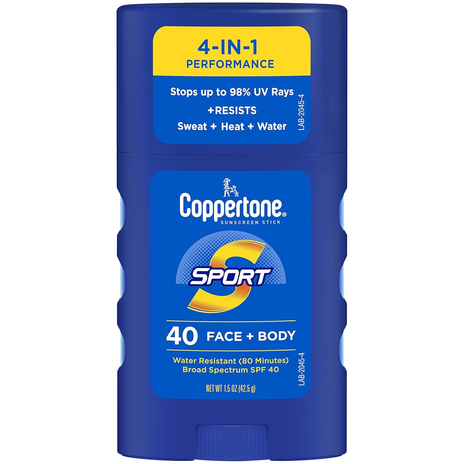 Coppertone Sport SPF 50 Sunscreen Stick, 1.5 Oz | Travel Size, Sunscreen for Face and Body