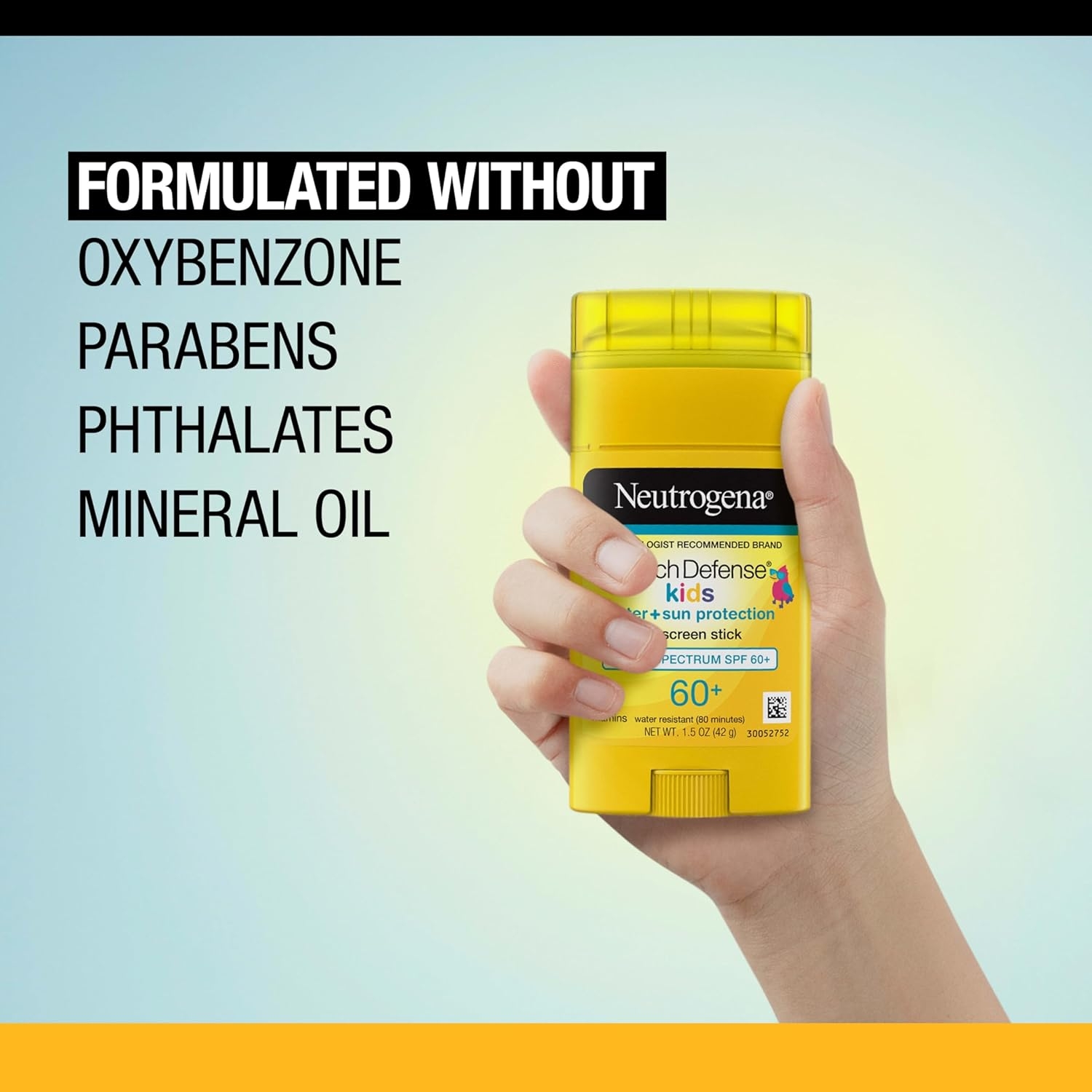 Neutrogena Beach Defense Kids Sunscreen Stick, Water-Resistant Sunscreen for Children, Broad Spectrum SPF 60+ for UVA/UVB Sun Protection, Oxybenzone-Free Sunscreen, 1.5 oz, 2 Pack - Image 7