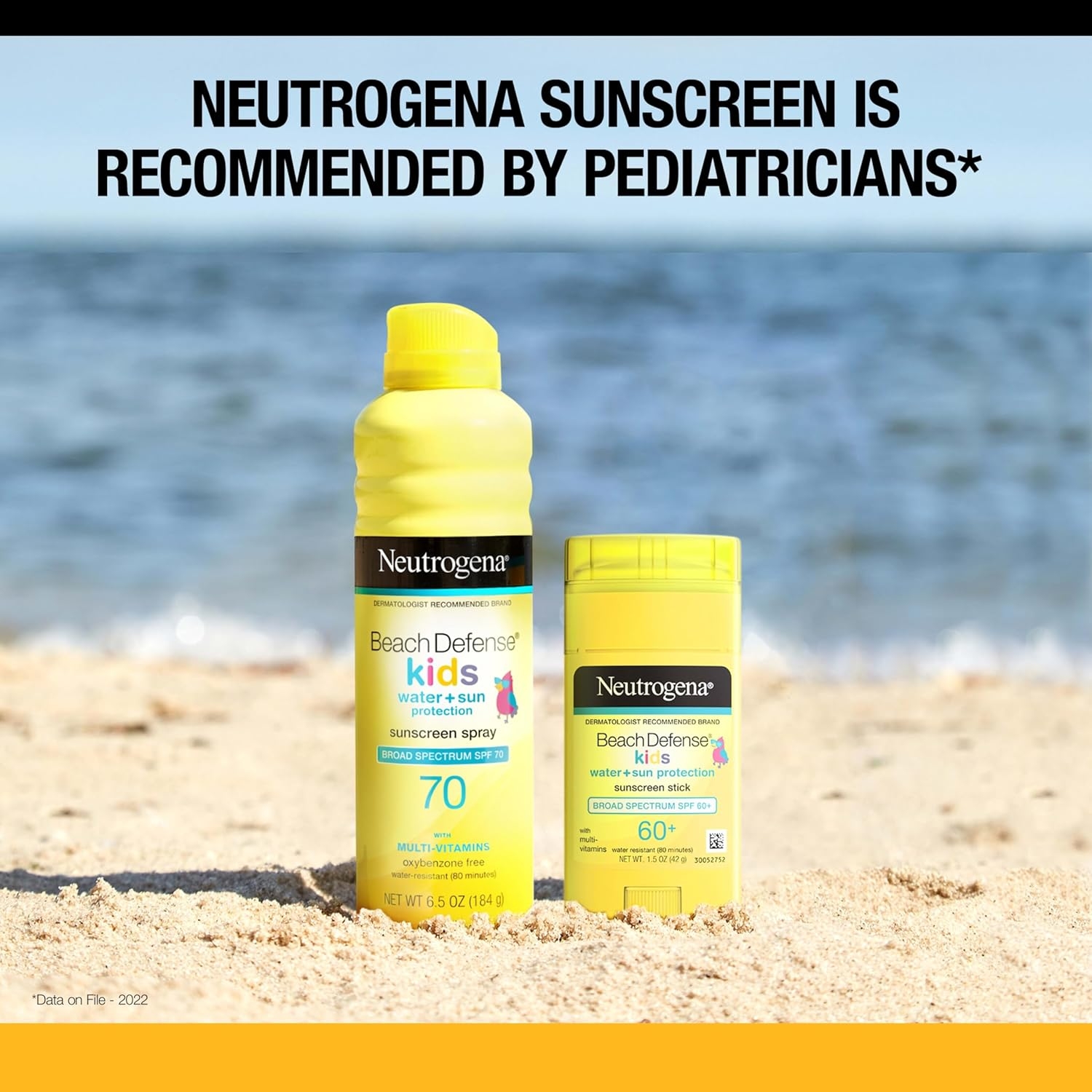 Neutrogena Beach Defense Kids Sunscreen Stick, Water-Resistant Sunscreen for Children, Broad Spectrum SPF 60+ for UVA/UVB Sun Protection, Oxybenzone-Free Sunscreen, 1.5 oz, 2 Pack - Image 8