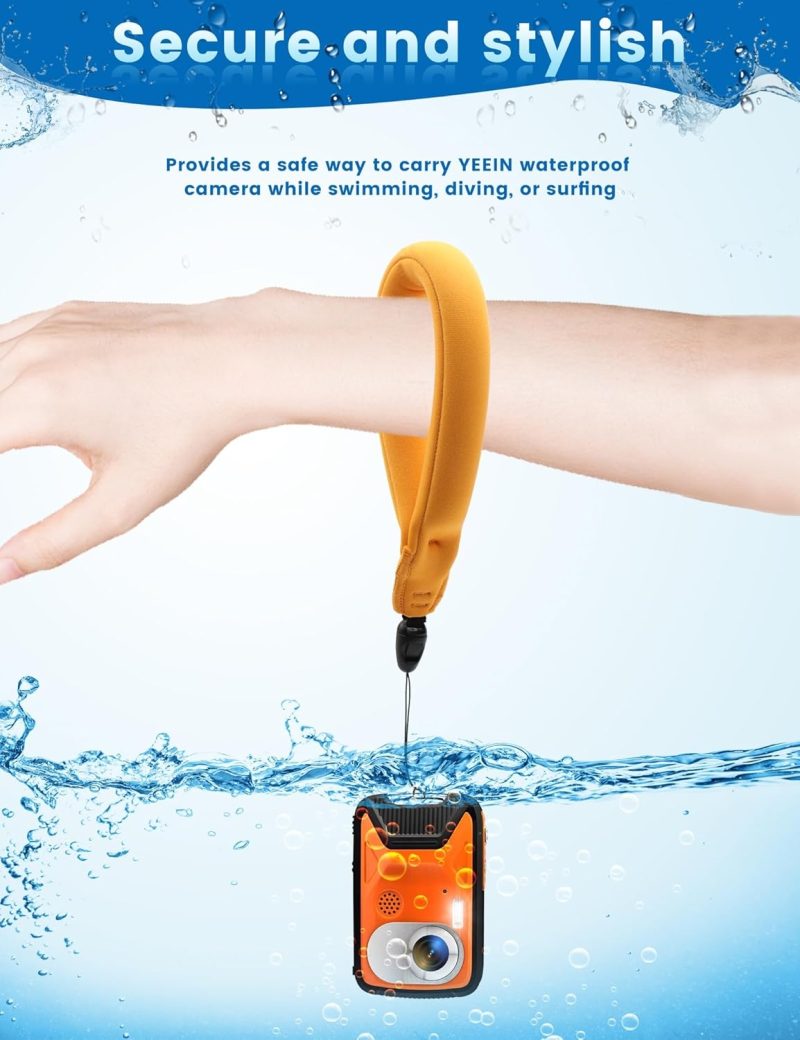 16FT Underwater Camera, 30MP Waterproof Digital Camera with 32G Card and Floating Strap, 18X Zoom Rechargeable Point and Shoot Camera for Snorkeling Swimming - Image 2